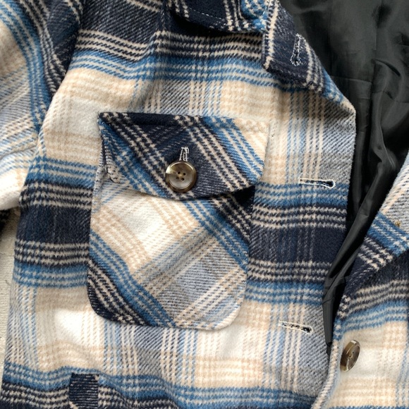 Kensie Jean plaid shacket jacket - Picture 3 of 3